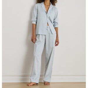 Striped Cotton-Blend Sateen Sleep Set SMALL